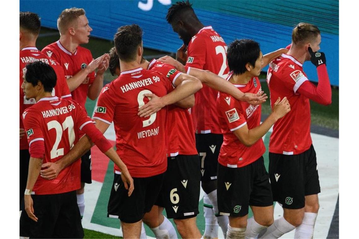 Hannover 96 kam gegen den VfL Bochum zu einem Heimsieg. Foto: Swen Pförtner/dpa