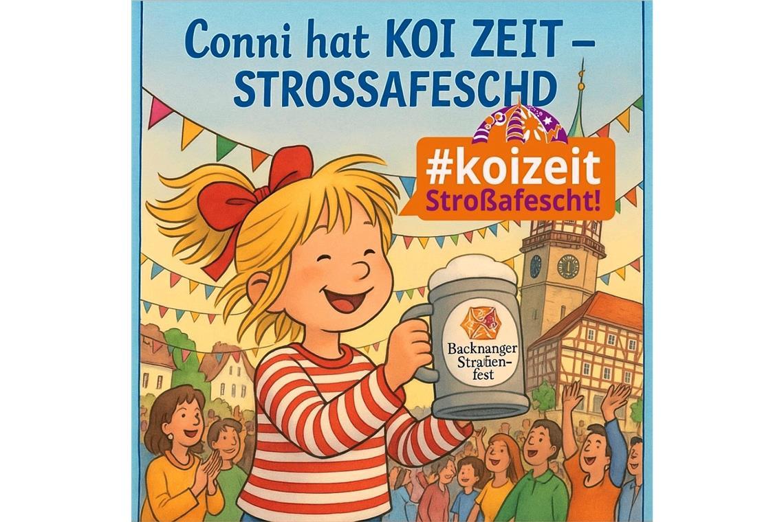 Conni wird aufs Backnanger Straßenfest geschickt Hans Keller hat Kinderbuchheldin Conni aufs Straßenfest geschickt.