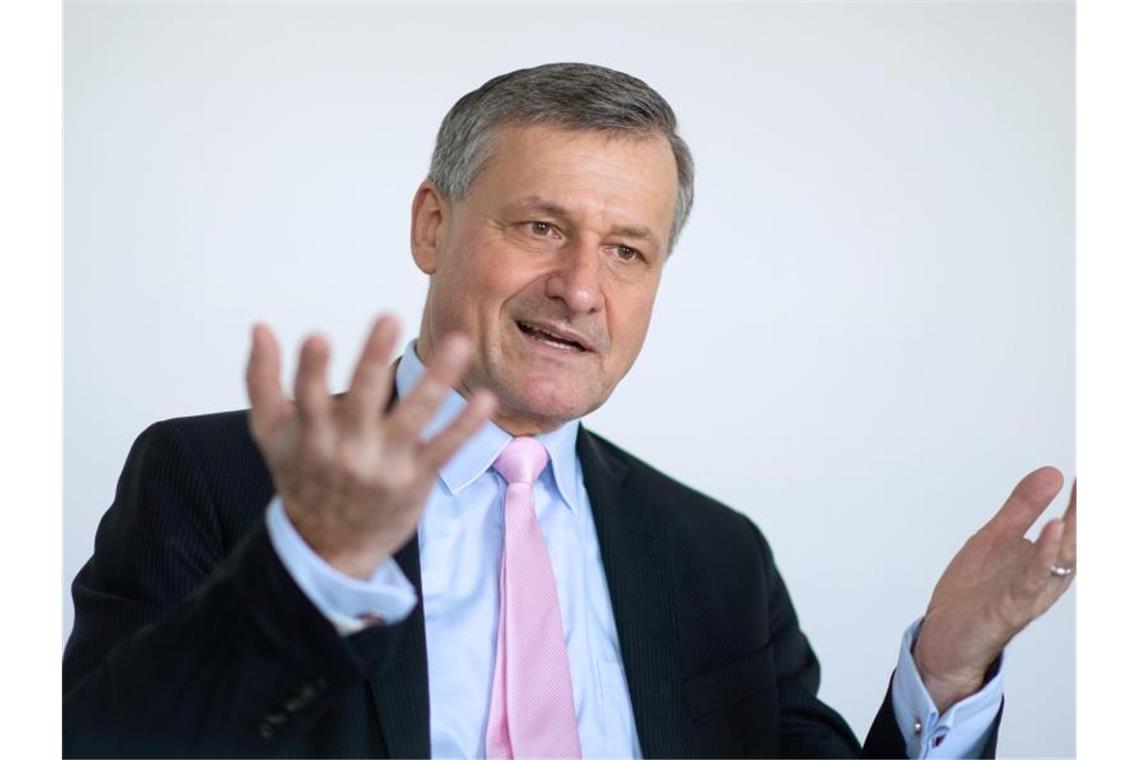 Hans-Ulrich Rülke, der Vorsitzende der FDP-Fraktion im Landtag von Baden-Württemberg, im Interview. Foto: Marijan Murat/dpa/Archivbild