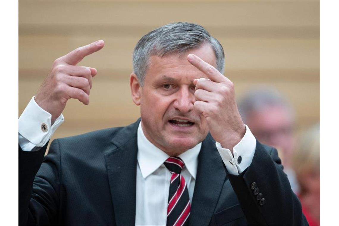 Landtagswahl: FDP will Rülke als Spitzenkandidat nominieren Hans-Ulrich Rülke, FDP-Landtagsfraktionsvorsitzender, gestikuliert. Foto: Marijan Murat/dpa/Archivbild