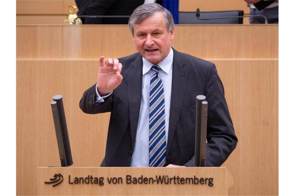 Hans-Ulrich Rülke (FDP), Vorsitzender der FDP/DVP-Fraktion im Landtag von Baden-Württemberg. Foto: Christoph Schmidt/dpa/Archivbild
