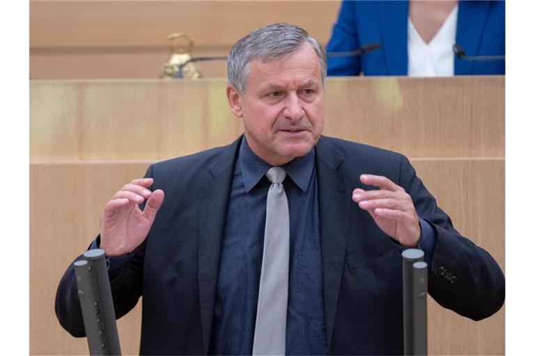 Hans-Ulrich Rülke im Landtag von Baden-Württemberg. Foto: Bernd Weißbrod/dpa