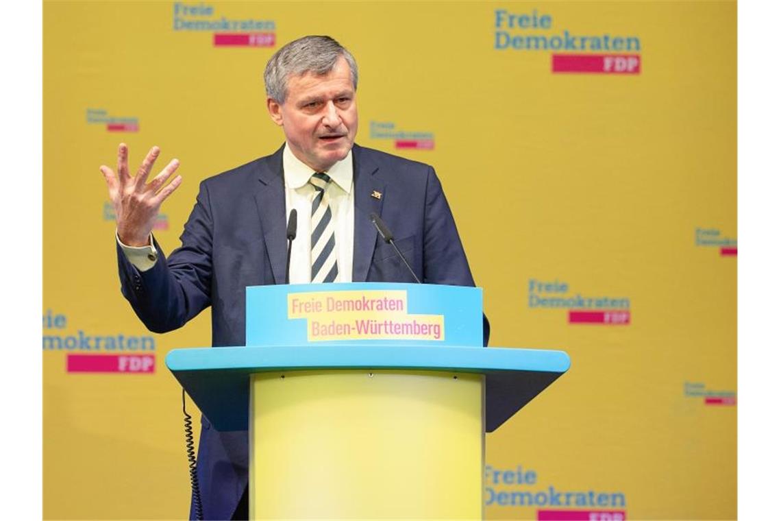 Hans-Ulrich Rülke, Vorsitzender der FDP-Fraktion im Landtag von Baden-Württemberg. Foto: Sebastian Gollnow/dpa/Archivbild