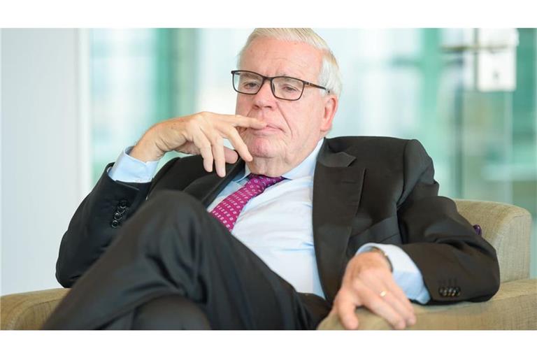 Hanseatisch-nachdenklicher Klaus-Michael Kühne im Jahr 2018.