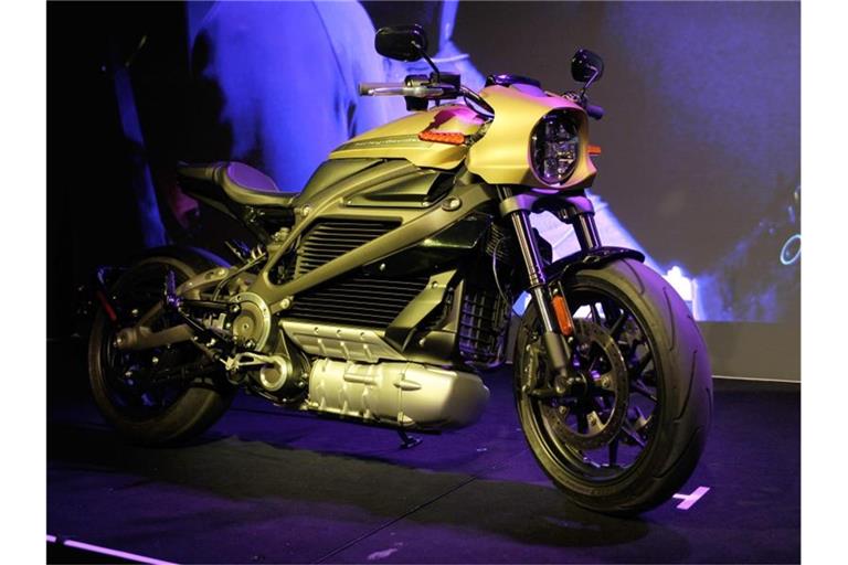 Harley-Davidson zeigt auf der Technik-Messe CES sein erstes Elektro-Motorrad (Archiv). Foto: Andrej Sokolow/dpa