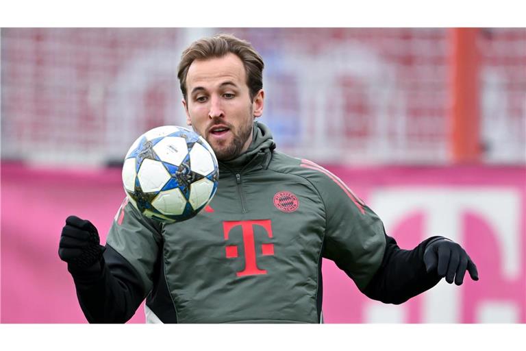 Harry Kane beim Training. Gegen Sporting wird der Torjäger wieder starten.