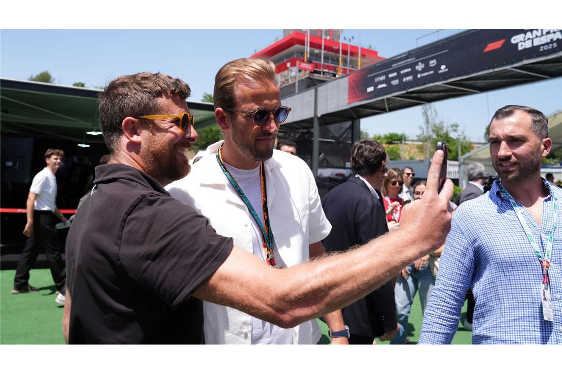 Harry Kane drückte Landsmann Lando Norris die Daumen.