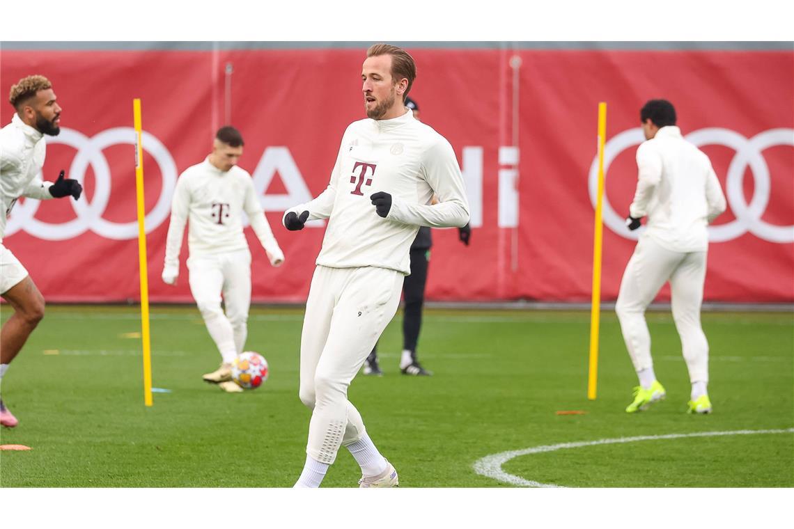 Harry Kane ist nach überstandener Verletzung zurück im Mannschaftstraining der Bayern. (Archivbild)
