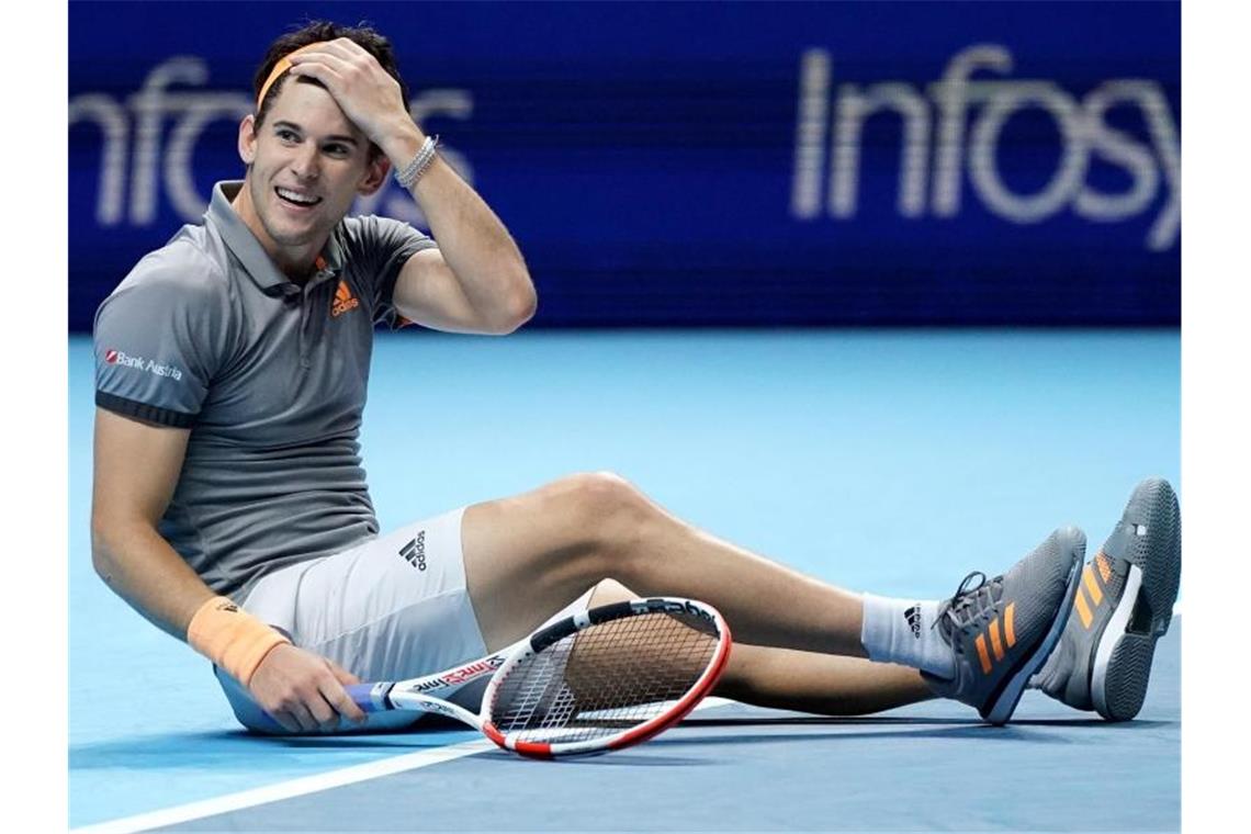 Hat als erster Österreicher überhaupt ein Halbfinale der ATP Finals erreicht: Dominic Thiem. Foto: Tess Derry/PA Wire/dpa