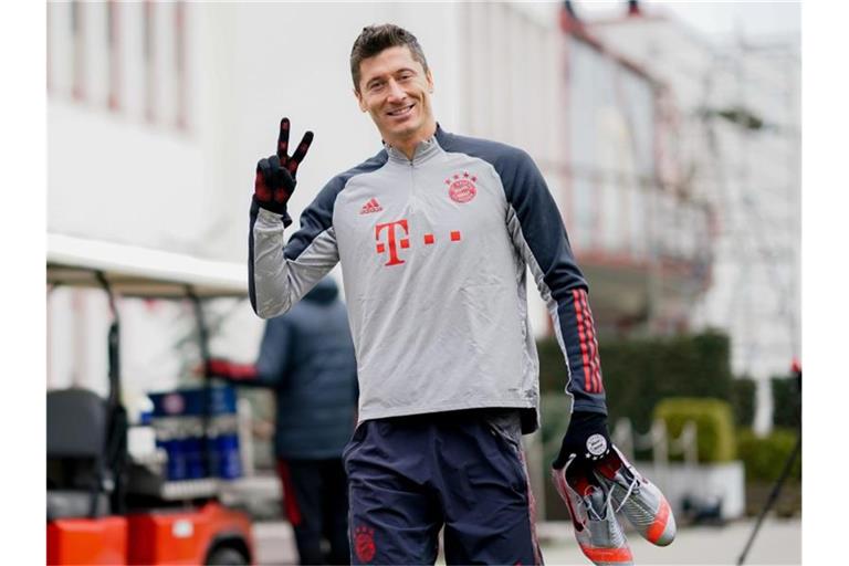 Hat bei Bayern wieder das Training aufgenommen: Robert Lewandowski. Foto: --/FC Bayern München/FCB/dpa