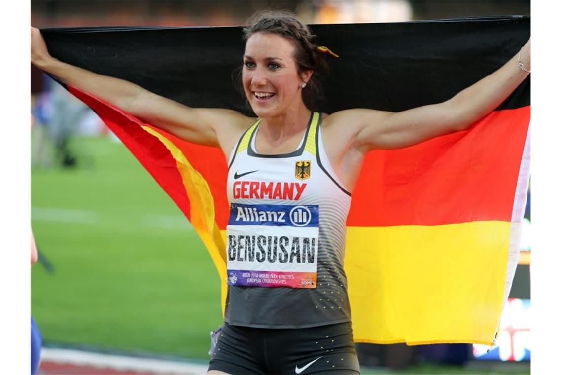 Zweimal Gold: „Tante Irmie“ und Kober überragend Hat bei der Para-WM ihr zweites Gold geholt: Irmgard Bensusan. Foto: Jens Büttner/zb/dpa