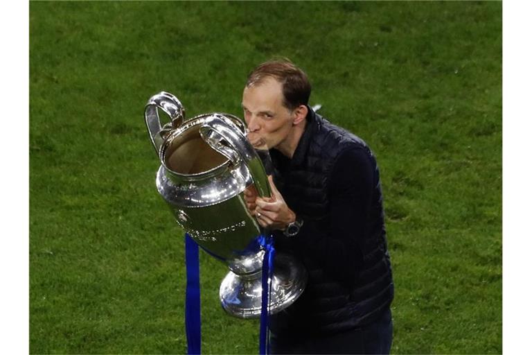 Hat beim FC Chelsea ein neues Arbeitspapier unterschrieben: Erfolgscoach Thomas Tuchel. Foto: Susana Vera/Pool Reuters via AP/dpa