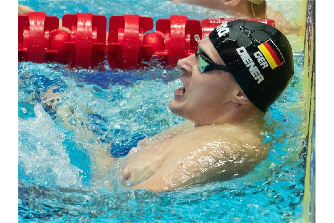 Sarah Köhler mit deutschem Rekord über 1500 Meter Freistil Hat das Finale klar verpasst: Rückenschwimmer Christian Diener. Foto: Bernd Thissen