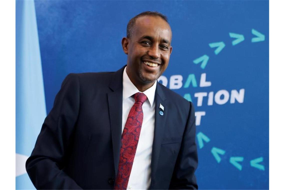Präsident entlässt Premierminister in Somalia Hat derzeit wenig zu lachen und weist die Vorwürfe des Präsidenten zurück: Der entlassene Premier Mohamed Hussein Roble. Foto: Tolga Akmen/PA/dpa/Archiv