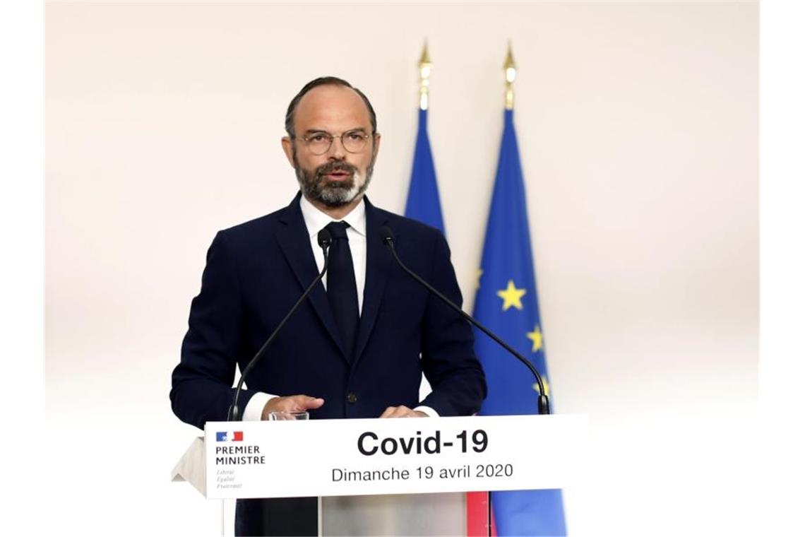 Hat die Hoffnungen des Profisports auf eine baldige Rückkehr zur Normalität gedämpft: Édouard Philippe, Premierminister von Frankreich. Foto: Thibault Camus/AP/dpa