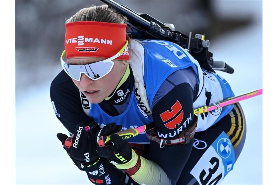 Biathletin Hildebrand hat noch Chance auf Olympia-Norm Hat die Olympia-Norm noch nicht erfüllt: Franziska Hildebrand. Foto: Sven Hoppe/dpa