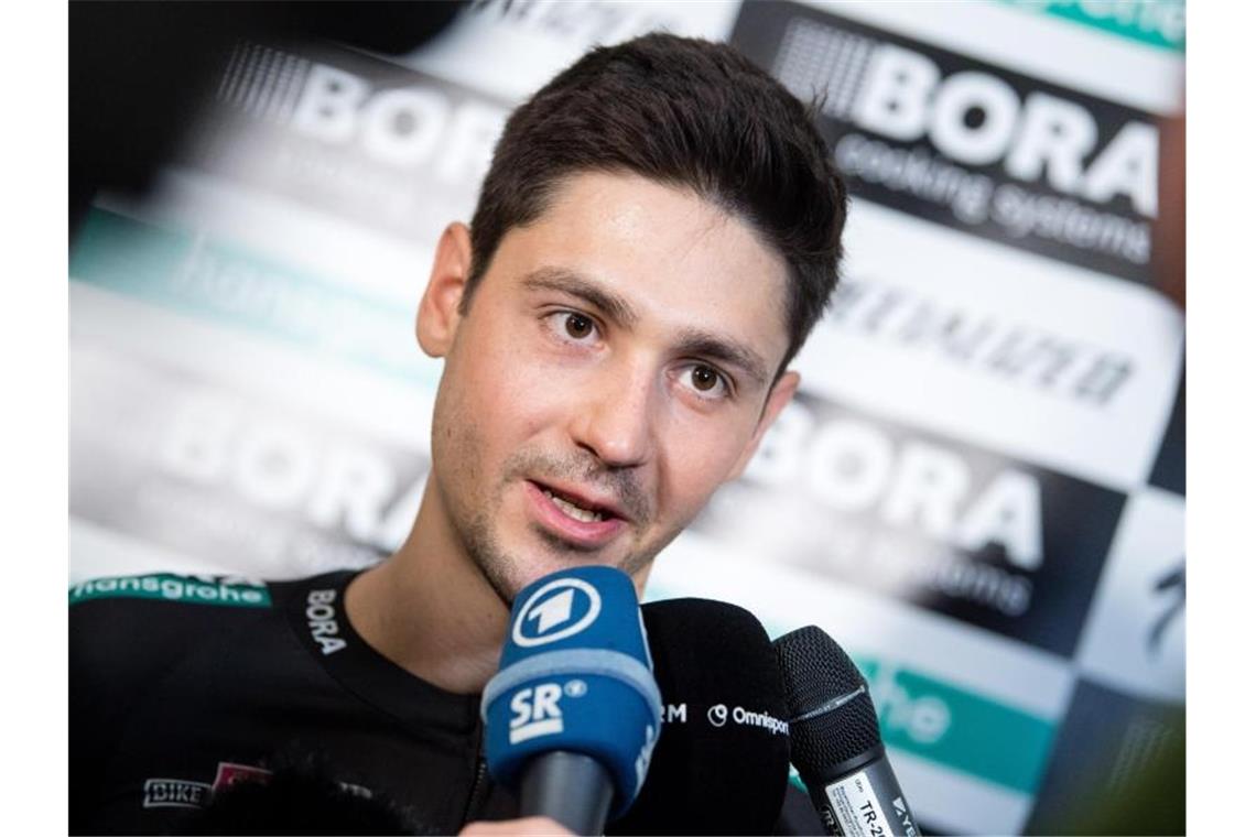Lädiert ins Risikogebiet: Buchmann mit Fragezeichen zur Tour Hat durch seinen Sturz wichtige Trainingstage verloren: Emanuel Buchmann. Foto: Matthias Balk/dpa