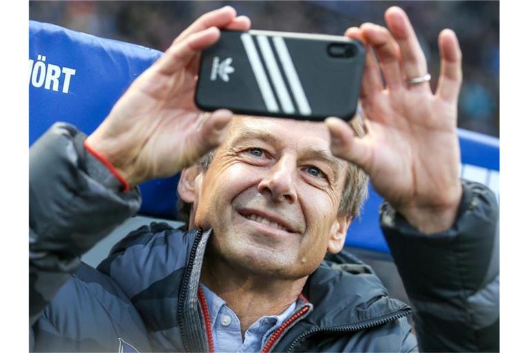 Hat eine Vision: Hertha-Coach Jürgen Klinsmann. Foto: Andreas Gora/dpa