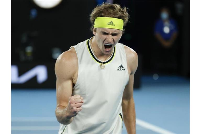 Hat es bei den Australian Open in Runde drei geschafft: Alexander Zverev. Foto: Rick Rycroft/AP/dpa
