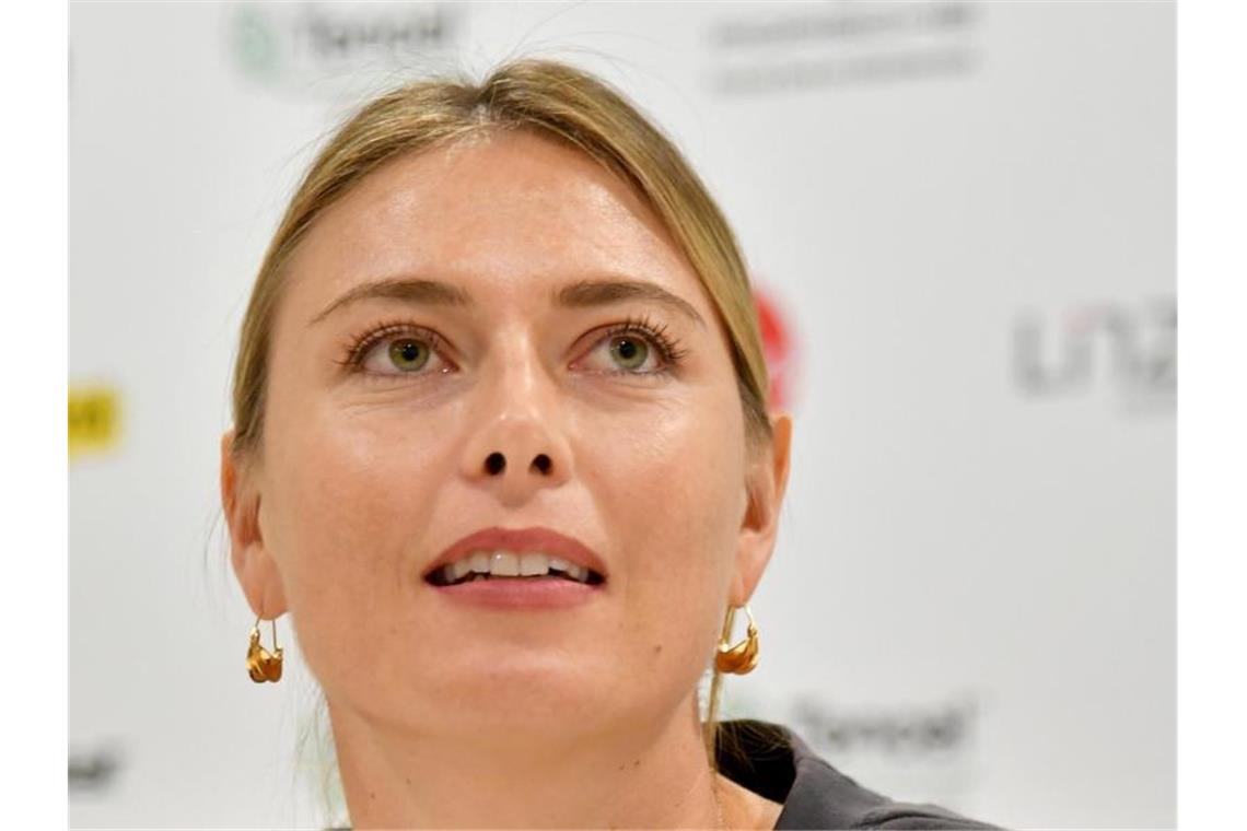 „Sage Goodbye“ - Tennisstar Scharapowa beendet Karriere Hat ihren Rückzug vom Tennis erklärt: Maria Scharapowa. Foto: Barbara Gindl/APA/dpa