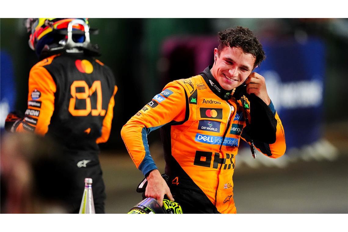 Hat Lando Norris nach dem Rennen in Katar auch gut lachen?