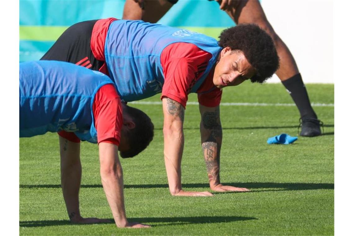 Schnelle Rückkehr: Witsel als Symbolfigur der Belgier Hat sein Comeback im Blick: Axel Witsel. Foto: Virginie Lefour/BELGA/dpa