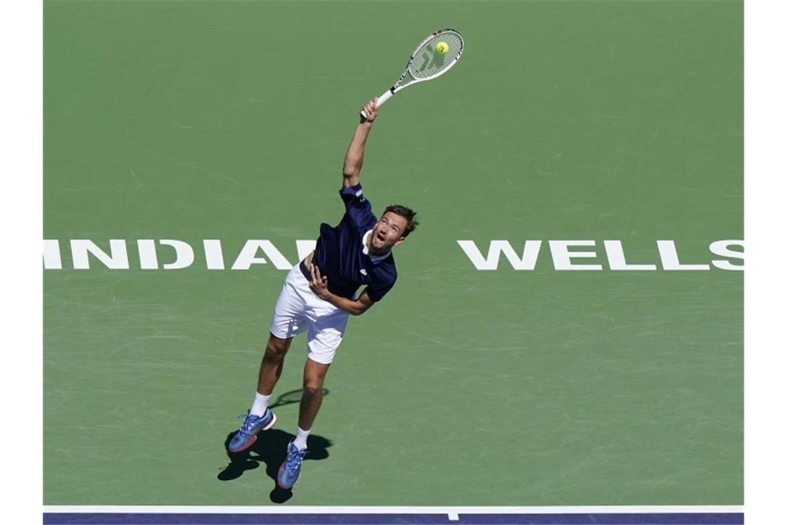 Nadal und Medwedew gewinnen Auftakt in Indian Wells Hat sein erstes Spiel als Nummer eins der Weltrangliste gewonnen: Daniil Medwedew. Foto: Mark J. Terrill/AP/dpa