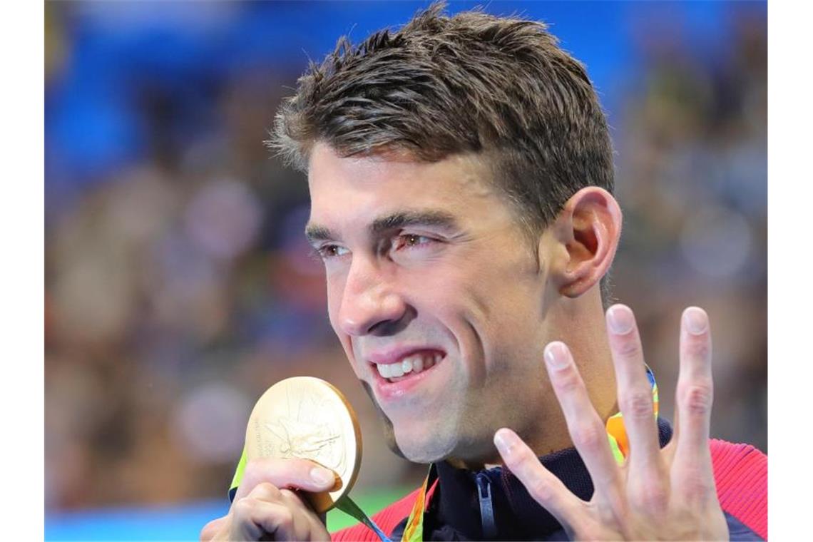 Hat seine Karriere inzwischen beendet: Schwimm-Star Michael Phelps. Foto: picture alliance / dpa
