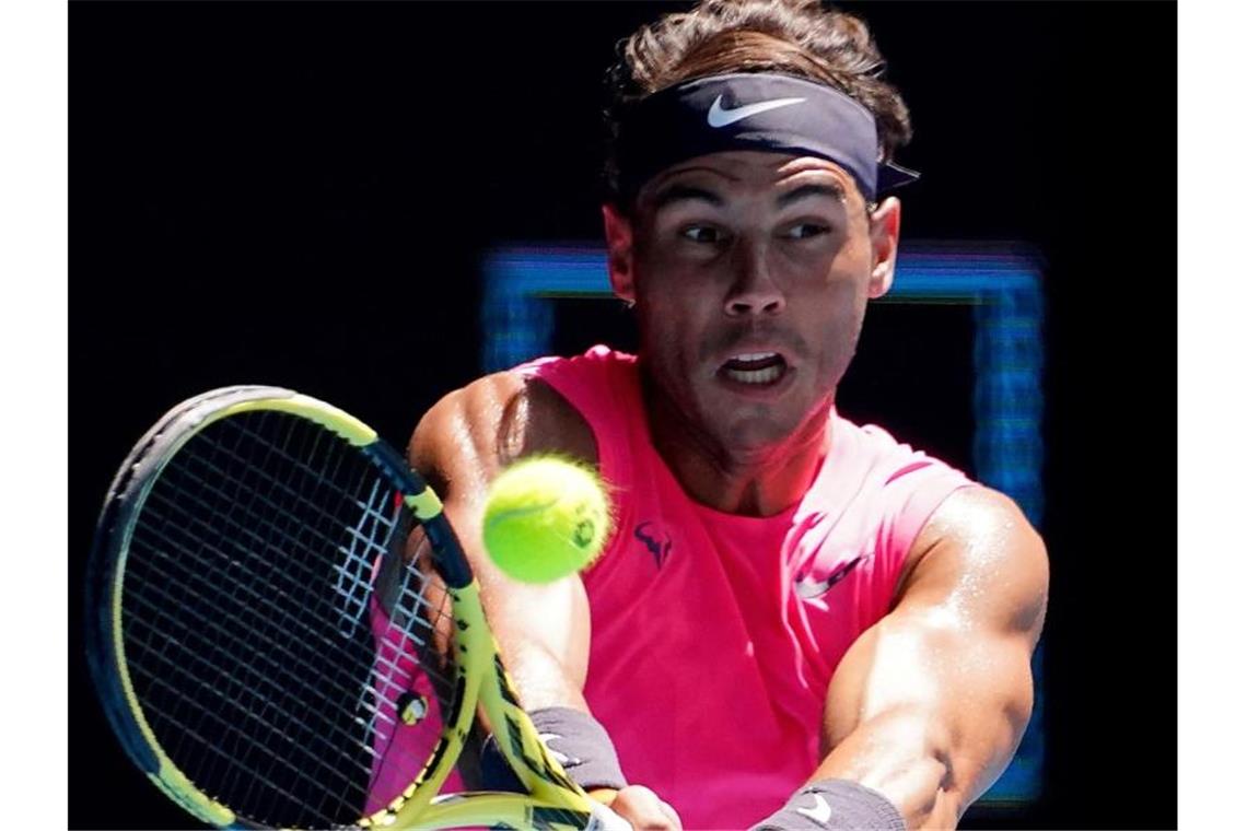 Stebe verpasst Überraschung - Nadal siegt souverän Hat seinen Auftakt bei den Australian Open souverän absolviert: Rafael Nadal. Foto: Scott Barbour/AAP/dpa