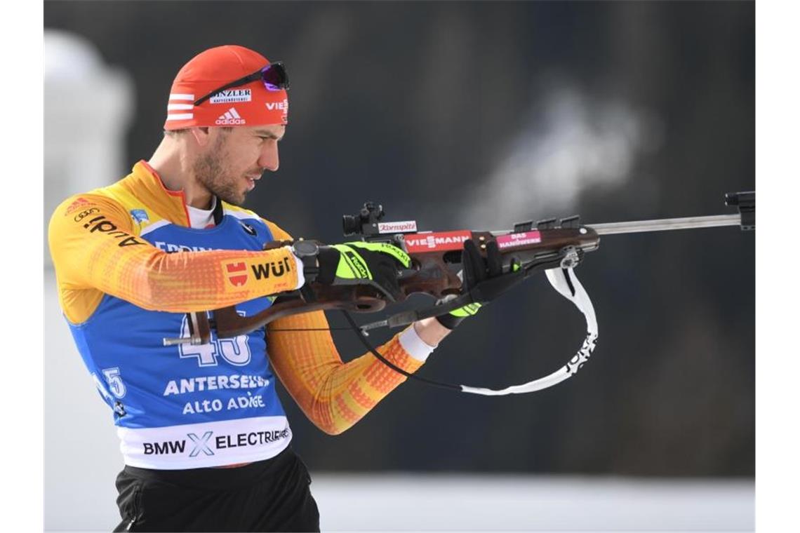 Biathleten starten in ungewissen Corona-Winter Hat seinen Humor auch in Corona-Zeiten nicht verloren: Arnd Pfeiffer. Foto: Hendrik Schmidt/dpa