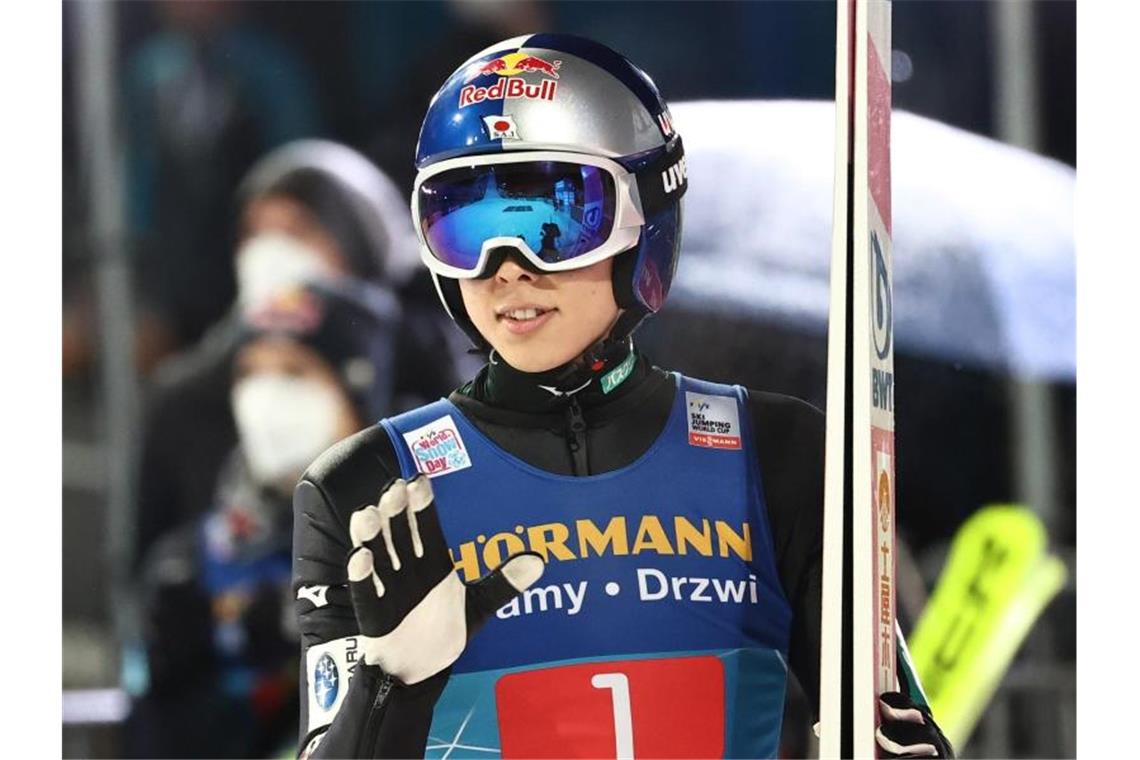 Finale in Bischofshofen: Historischer Triumph für Kobayashi? Hat seinen vierten Sieg bei der 70. Vierschanzentournee im Visier: Ryoyu Kobayashi. Foto: Daniel Karmann/dpa