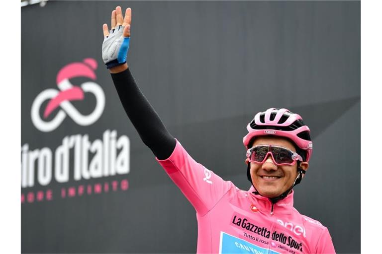 Hat seinen Vorsprung im Kampf um das Rosa Trikot weiter ausgebaut: Richard Carapaz. Foto: Massimo Paolone/Lapresse/Lapresse via ZUMA Press