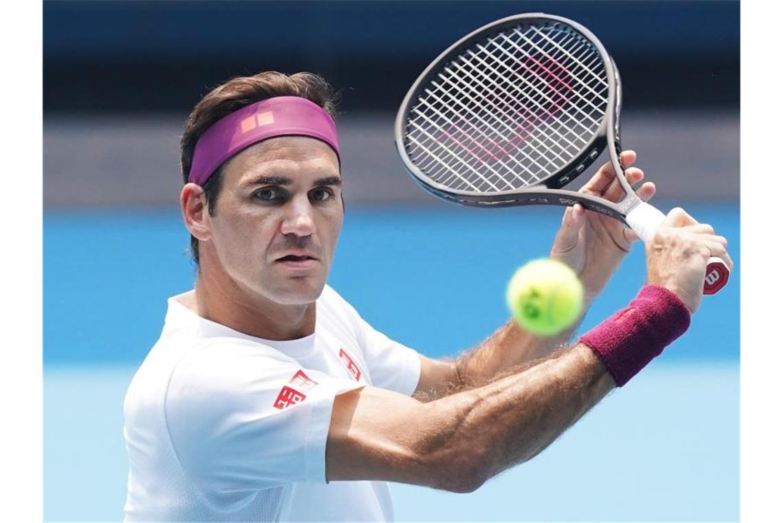 Hat seit gut einem halben Jahr Match-Pause: Tennis-Star Roger Federer. Foto: Michael Dodge/AAP/dpa