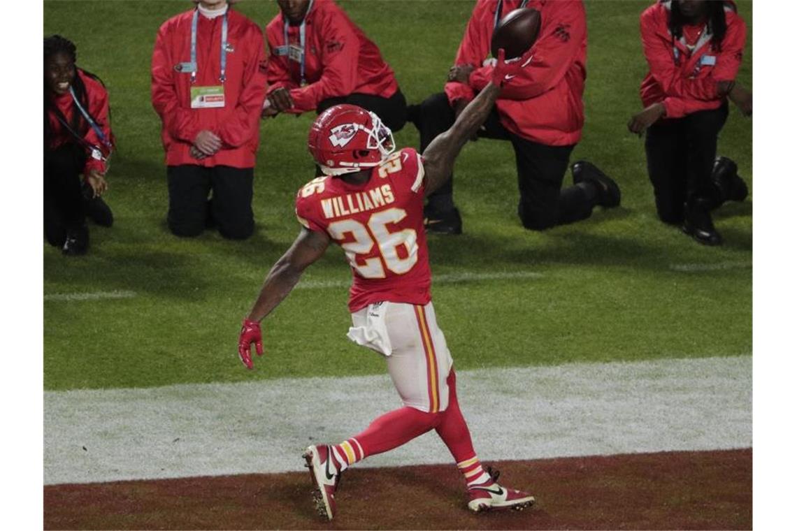 Hat sich entschlossen auf die NFL-Saison zu verzichten: Damien Williams von den Kansas City Chiefs. Foto: Charlie Riedel/AP/dpa