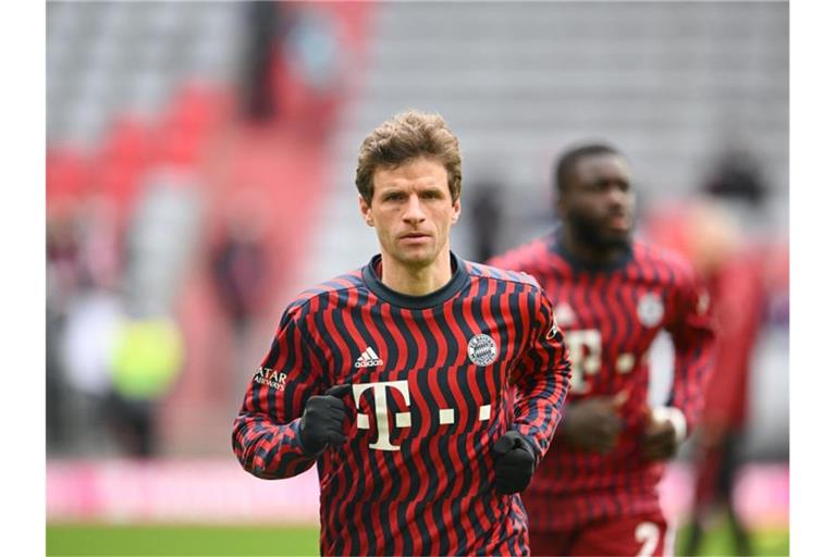 Hat sich erneut mit dem Coronavirus infiziert: Bayerns Thomas Müller. Foto: Tobias Hase/dpa