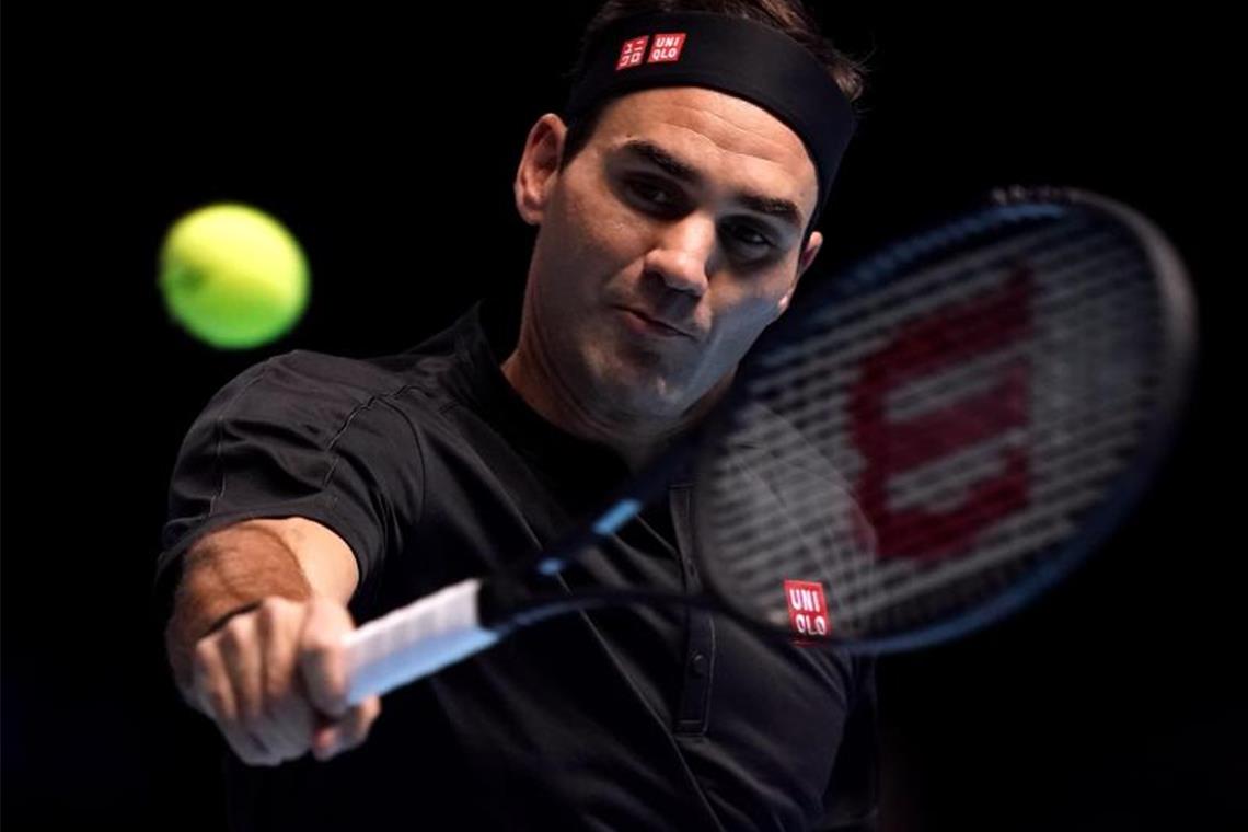 Hat sich gegen Novak Djokovic durchgesetzt: Roger Federer. Foto: John Walton/PA Wire/dpa