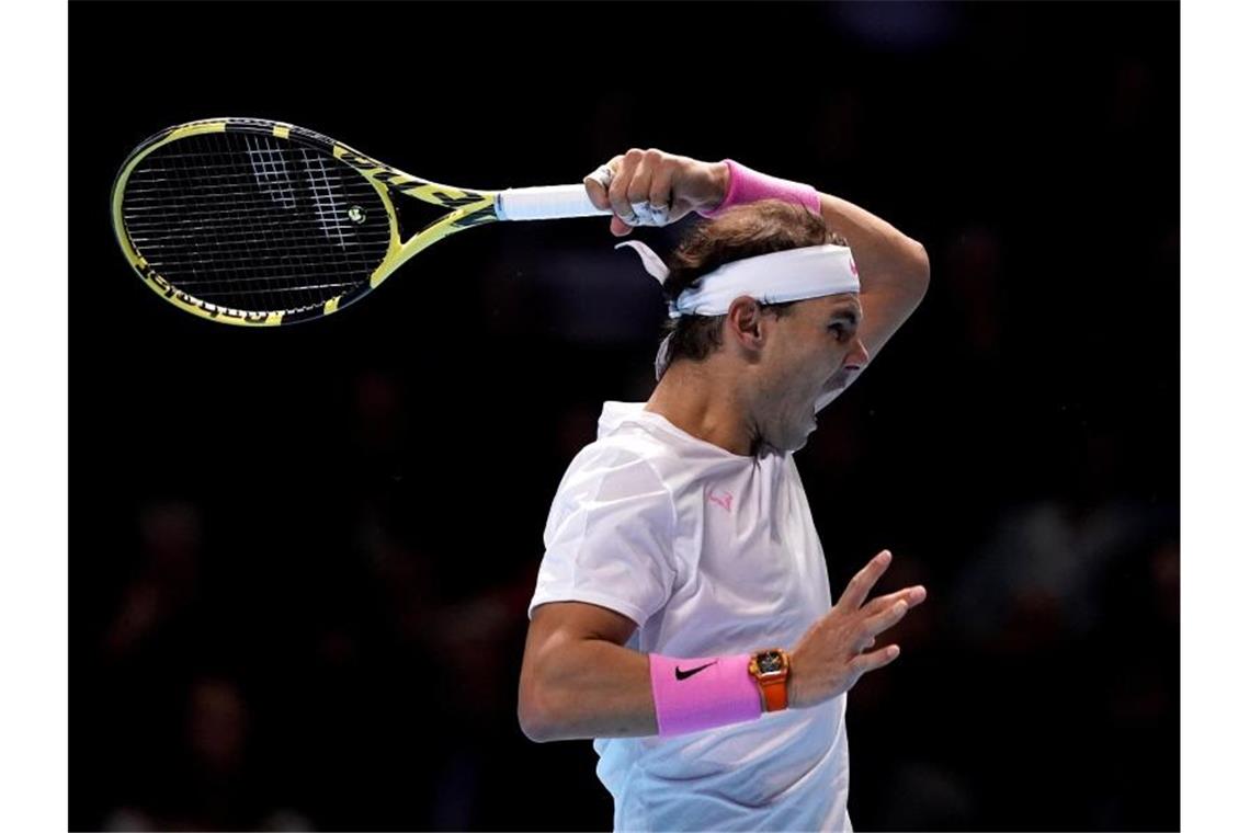 Hat sich mit einem Zweisatzsieg gegen Stefanos Tsitsipas durchgesetzt: Rafael Nadal. Foto: John Walton/PA Wire/dpa