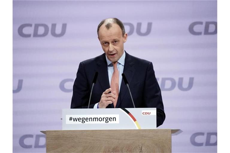 Hat trotz seiner Niederlage gegen Armin Laschet weiter höchste Ambitionen: CDU-Politiker Friedrich Merz. Foto: Michael Kappeler/dpa