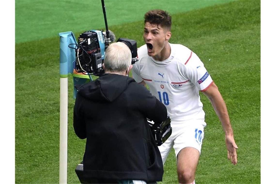 Hat Tschechien mit seinem Doppelpack zum Sieg geführt: Patrik Schick. Foto: Andy Buchanan/AP Pool/dpa