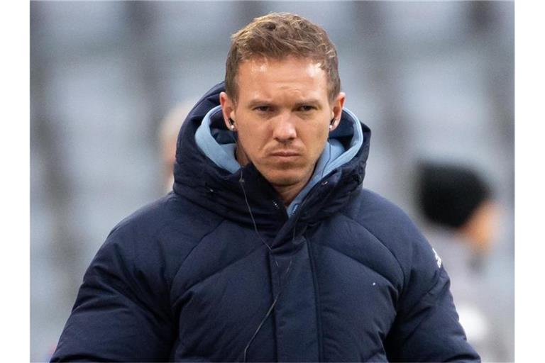 Hat zahlreiche Corona-Fälle in seinem Team: Bayern-Coach Julian Nagelsmann. Foto: Sven Hoppe/dpa