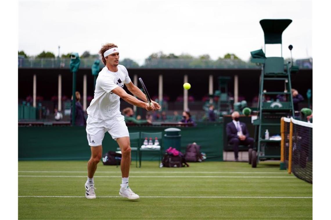 Hatte bei seinem Erstrunden-Match in Wimbledon keine Probleme: Alexander Zverev. Foto: John Walton/PA Wire/dpa