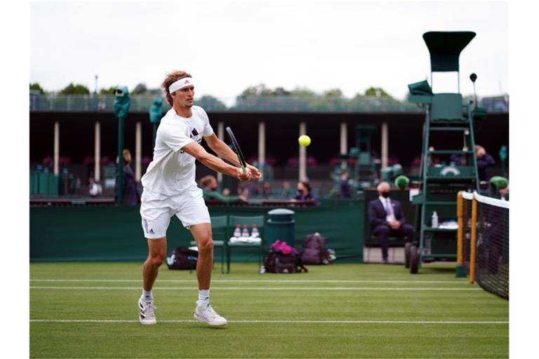 Hatte bei seinem Erstrunden-Match in Wimbledon keine Probleme: Alexander Zverev. Foto: John Walton/PA Wire/dpa