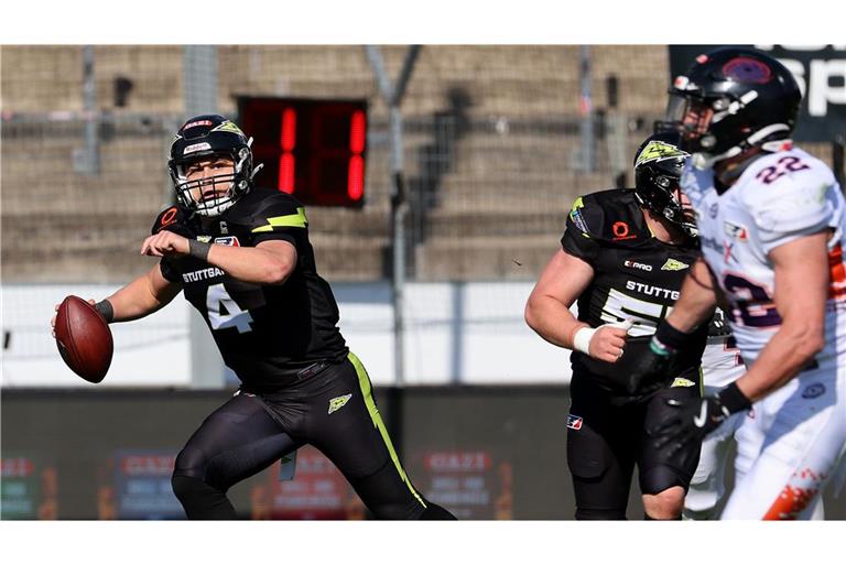 Hatte beim Saisonstart von Stuttgart Surge gegen Frankfurt Galaxy alles im Griff: Quarterback Reilly Hennessey.