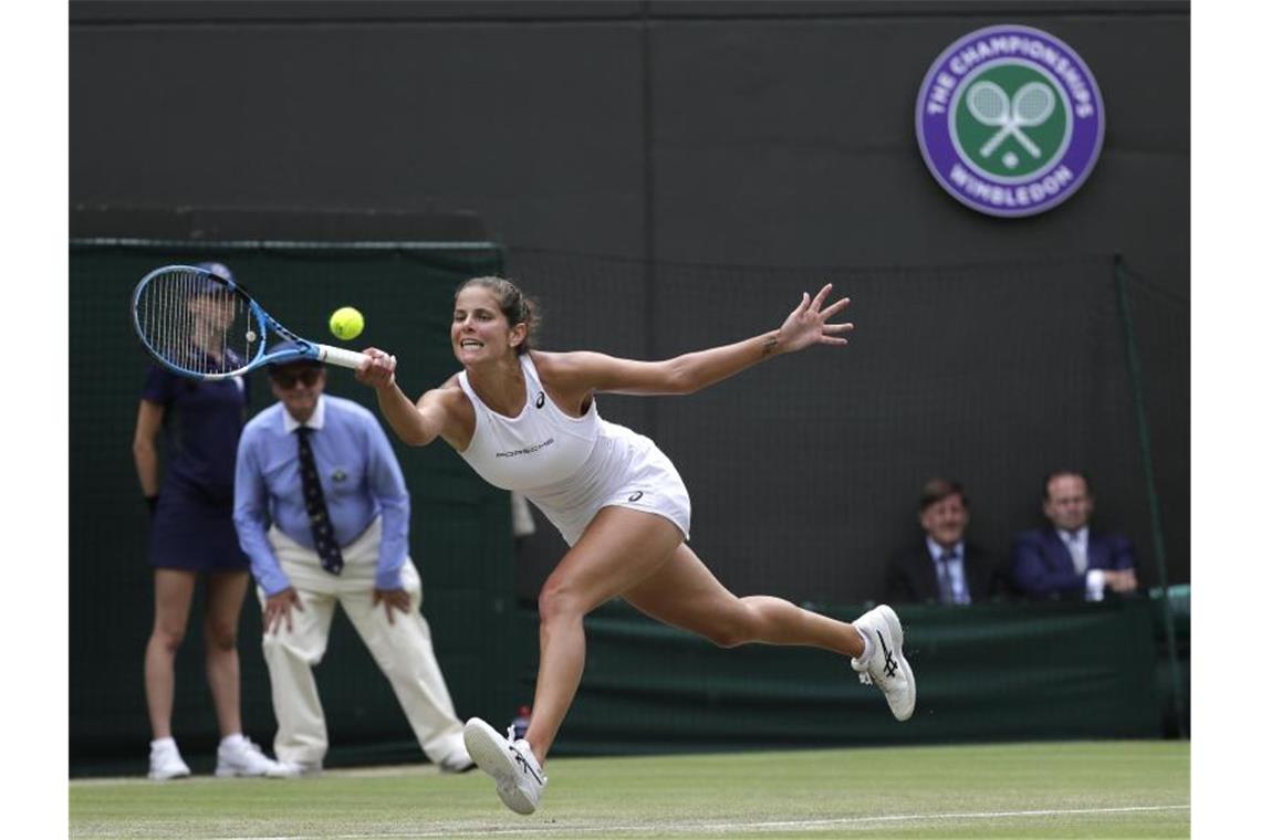 Hatte gegen Serena Williams keine Chance: Julia Görges. Foto: Ben Curtis/AP
