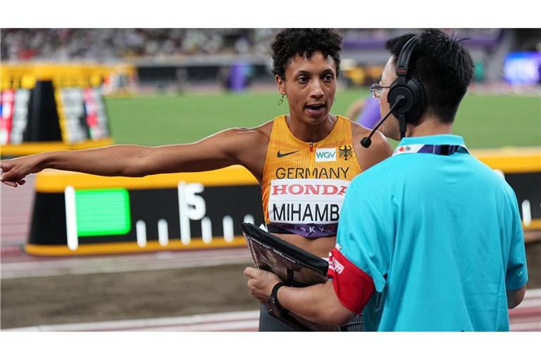 Hatte Gesprächsbedarf: Malaika Mihambo.
