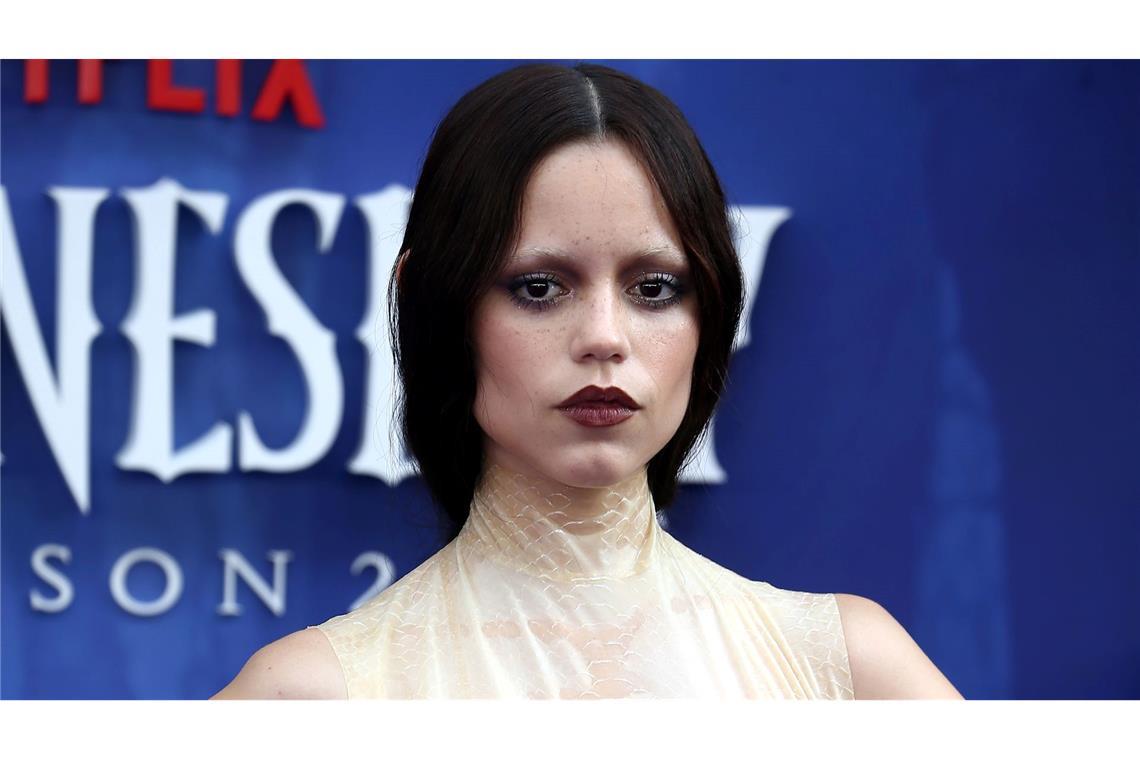 Hauptdarstellerin Jenna Ortega bei der Weltpremiere von der 2. Staffel von "Wednesday" im Juli in London.