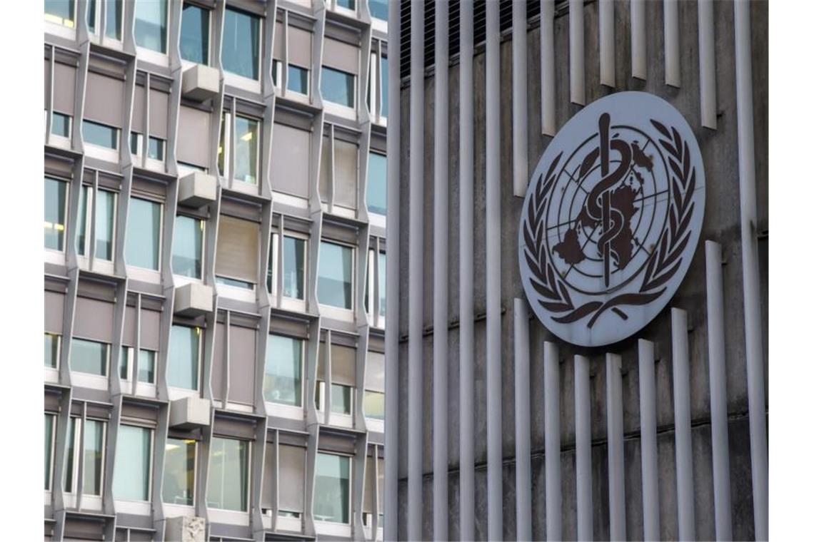 Hauptsitz der Weltgesundheitsorganisation in Genf. Foto: Salvatore Di Nolfi/KEYSTONE/dpa