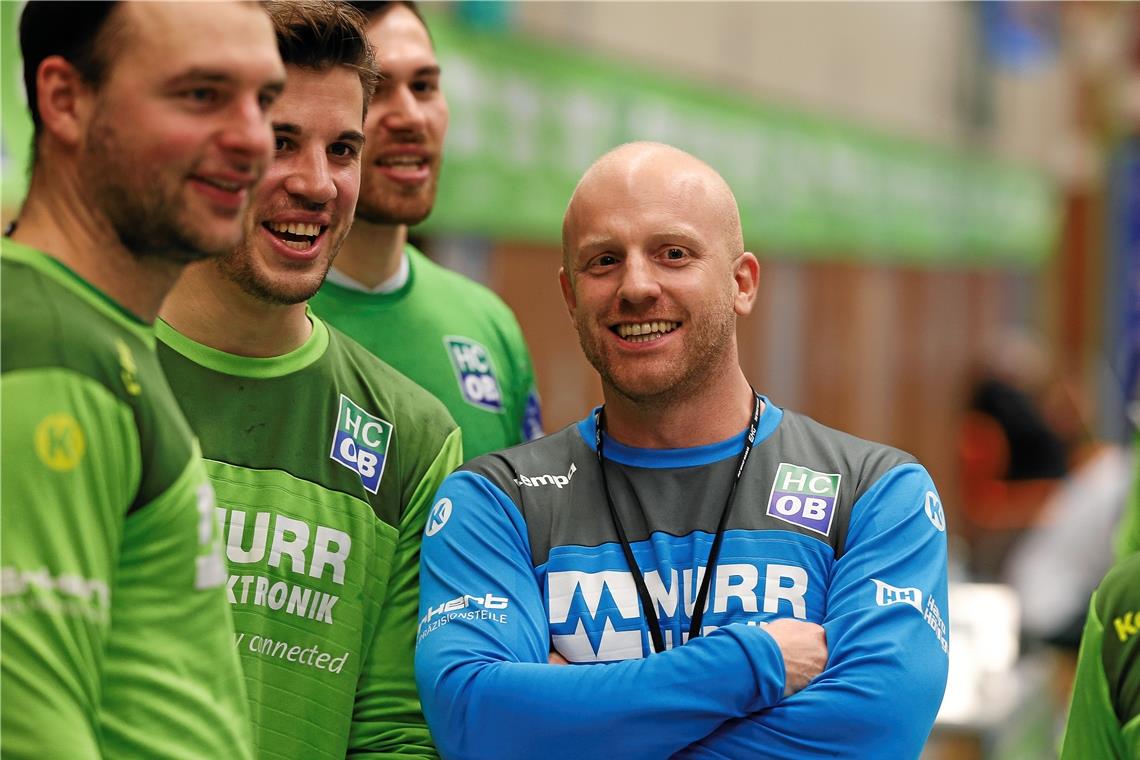 „Neue Halle bietet neue Möglichkeiten“ HCOB-Teammanager Jonas Frank zeigt sich mit dem bisherigen Saisonverlauf zufrieden und blickt zuversichtlich in die Zukunft. Foto: A. Becher