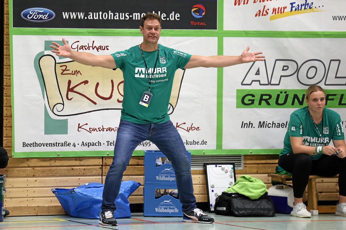 Handball-Topspiel am Bodensee: HOB trifft auf Tabellenführer Konstanz HCOB-Trainer Daniel Brack wird auch in Konstanz an der Seitenlinie „mitarbeiten“.