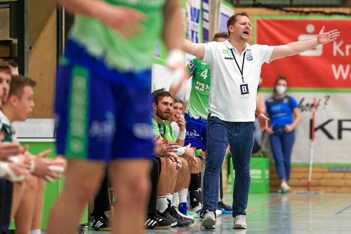 HCOB-Trainer Matthias Heineke möchte nicht mit leeren Händen vom Drittliga-Spiel in Plochingen zurückkehren. Foto: A. Becher